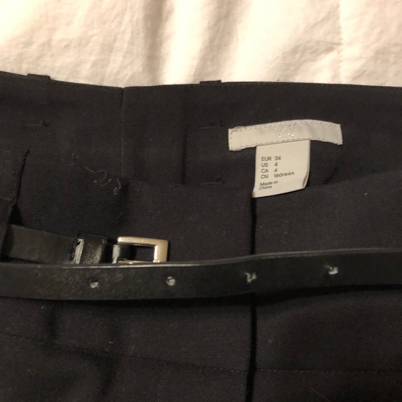 High waisted, wide leg black pants - Picture 5 of 9